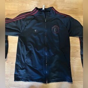 Adidas Manchester United Jacket Full Zip Long Sleeve.